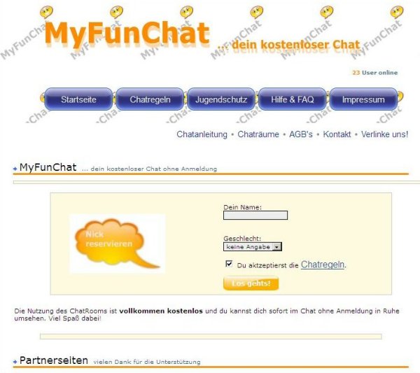 16 MyFunChat | Chats mit Gastzugang